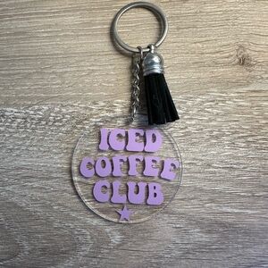Iced Coffee Club Keychain